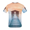 A wood building in Nagalang Labuan All Over Print T-Shirt for Men