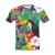 Tropical bird toucan parrot hoopoe and palm leaves All Over Print T-Shirt for Men